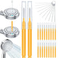 Shower Head Cleaning Brush Set Anti-Clogging with Storage Box for Bathroom