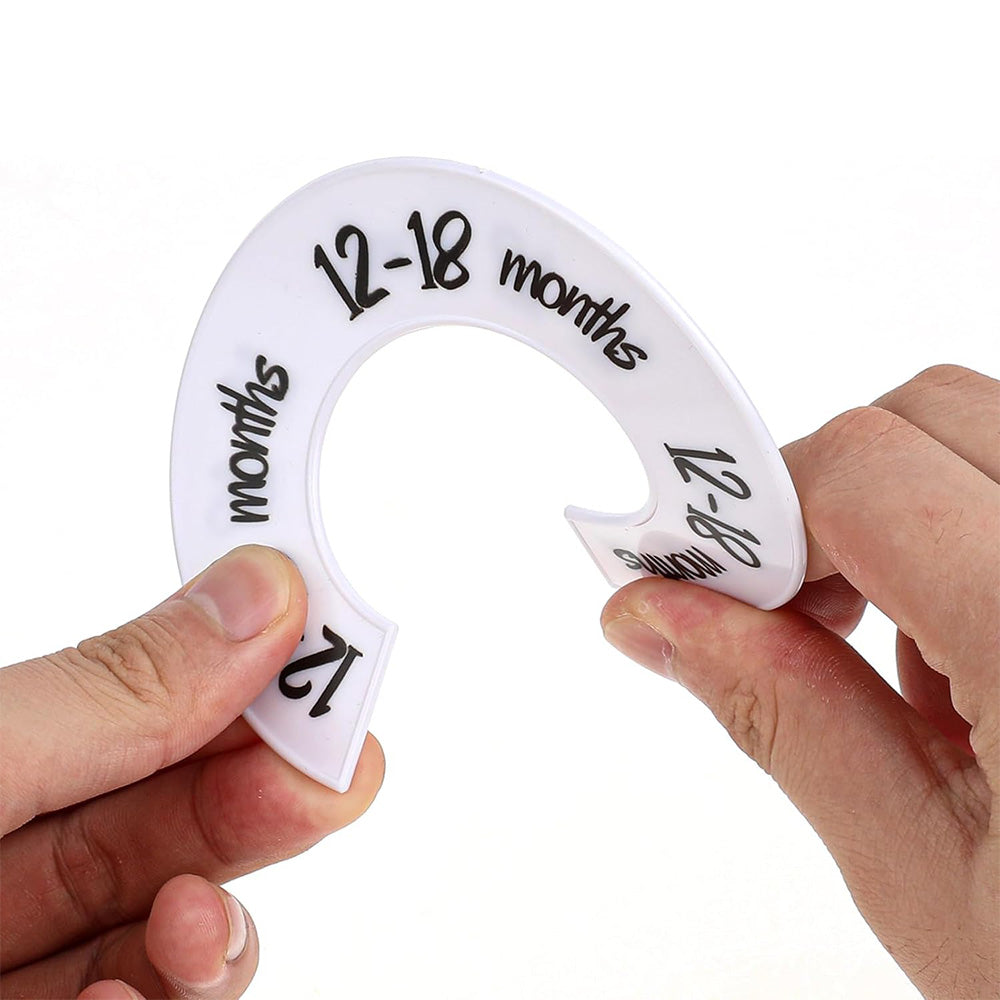 6Pcs Closet Size Dividers Nursery Wardrobe Organizer