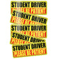 5Pcs Student Driver Reflective Please Be Patient Car
