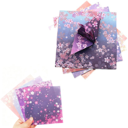 180 Sheets 12 Styles Japanese Sakura Origami Square Paper Craft Folding 15x15cm