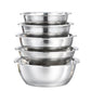 5 Piece 410 Stainless Steel Colander and Mixing Bowl Set 22 to 30cm