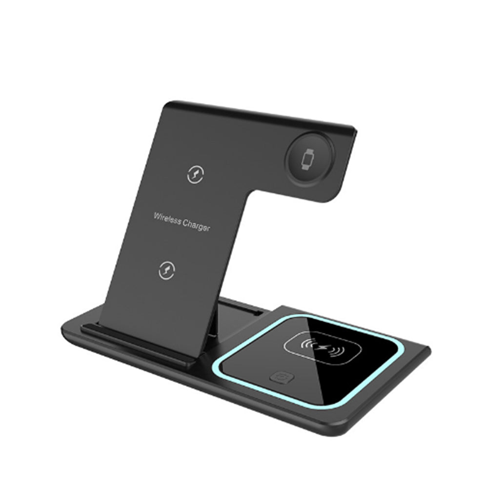 3-in-1 15W Wireless Fast Charging Station for iPhone/Apple Watch/AirPods
