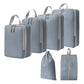6Pcs Travel Luggage Compression Packing Cubes Storage Bag