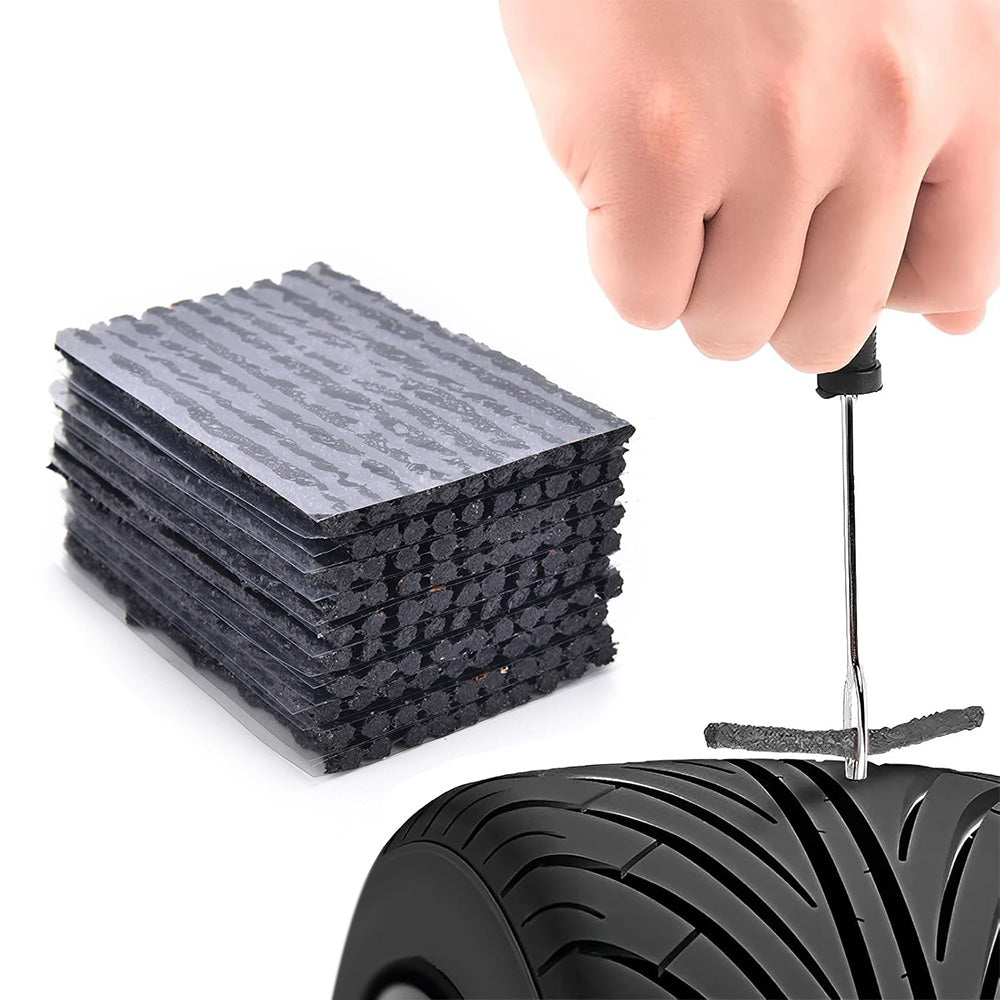 100Pcs Tire Repair Rubber Strips Tubeless Tire Puncture Repair Kit for Car Motorcycle