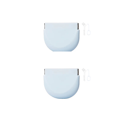 2Pcs 2 in 1 Portable Silicone Denture Retainer Storage Case