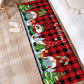 2Pcs Christmas Kitchen Door Mat Anti-Oil Floor Rug Non-Slip Mat for Bathroom Home