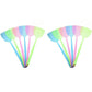 12Pcs Plastic Manual Fly Swatter with Long Handle