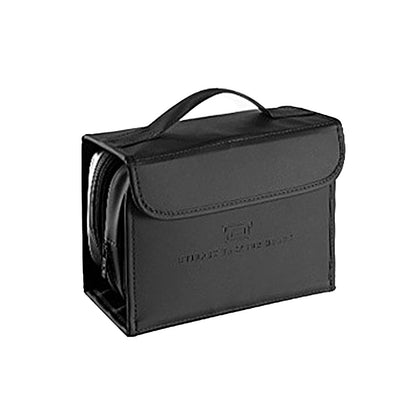PU Leather Water-resistant Toiletry Bag Travel Bag Hanging Travel Organizer