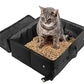 Foldable Portable Travel Litter Box for Cats Waterproof Lightweight & Easy to Clean