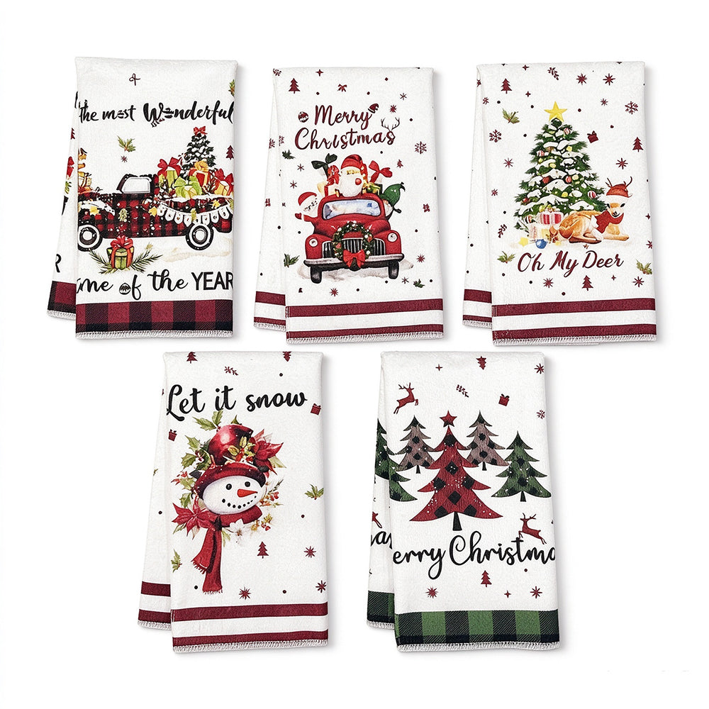 Microfibre Kitchen Tea Towels Dish Glass Cloths Towel