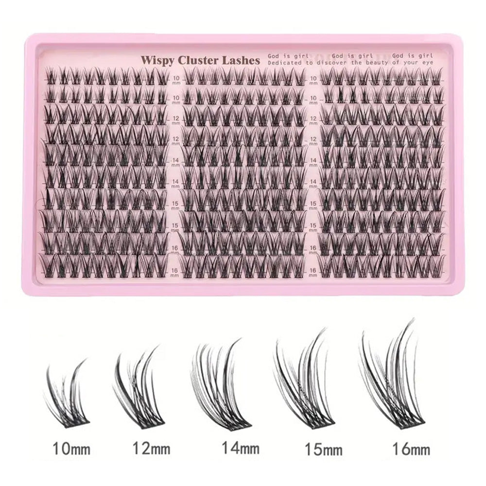 Individual Lash Clusters Kit 10-16mm Wispy