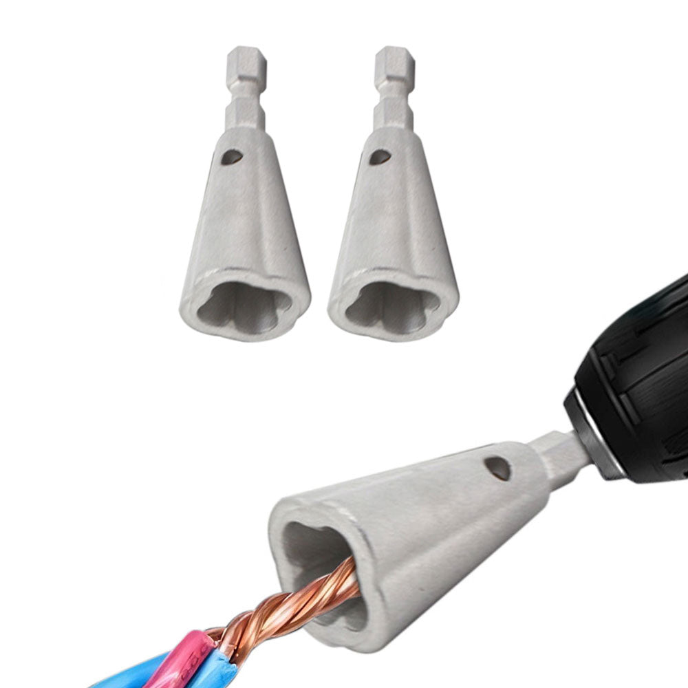 2Pcs Wire Twister Tool for Drill Stripping Electricians Tools for Electrical Power