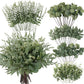 130Pcs Artificial Eucalyptus Leaves Bundle 5 Types for Vase Wedding DIY Home Decor