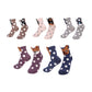 5 Pairs of Cotton Dog Patterns Socks