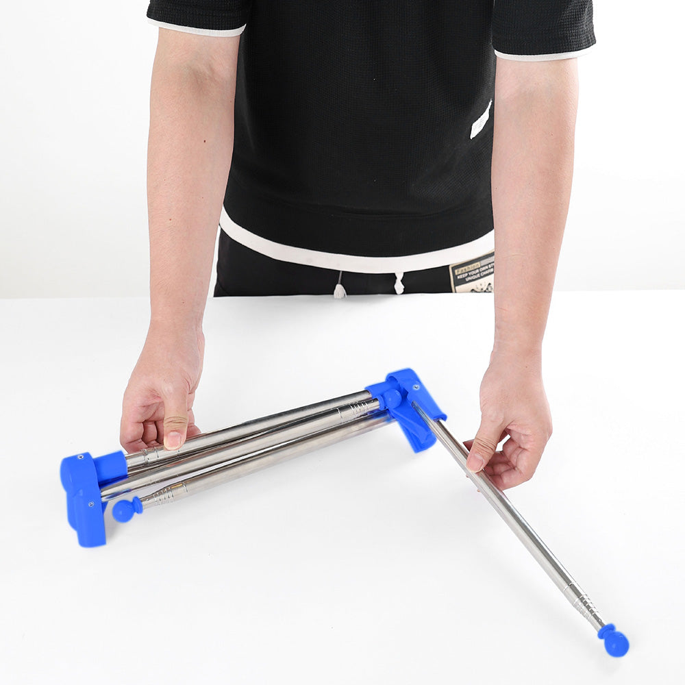 Portable Travel Garment Rack Retractable Foldable Clothing Drying Rack For Camping Travel