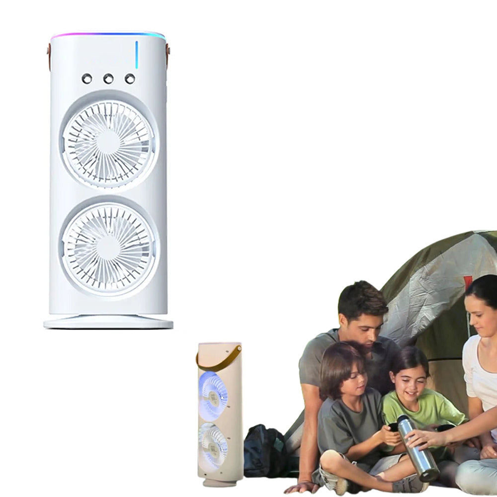 Double-ended Spray Fan Humidifier Personal Air Conditioner and Cooling Fan
