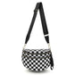 Checkered Crossbody Bag Belt Bag Bum Bag For Women Sling Bag With Shoulder Strap