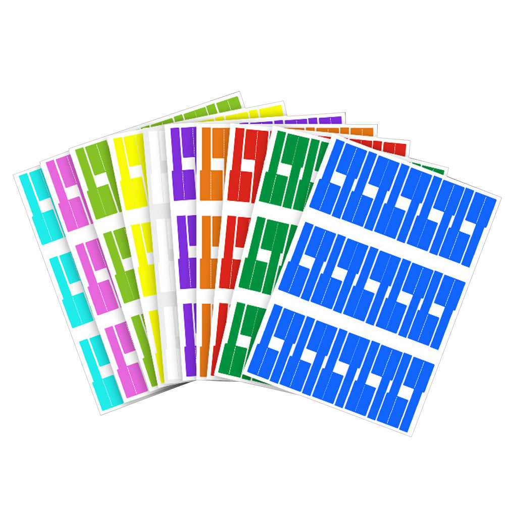 900 PCS Cable Labels with 10 Colors Self Adhesive Wire Markers for Network Power Cord