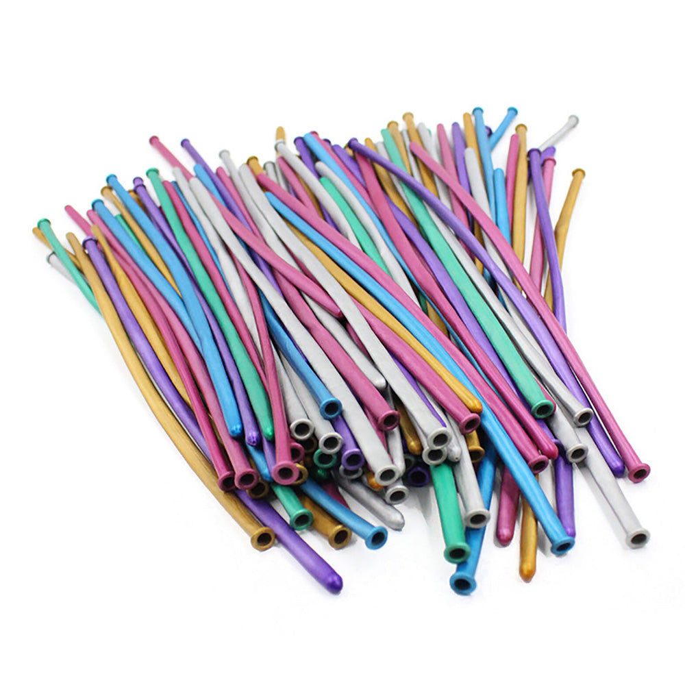 100 Pack Metallic Long Balloons for DIY Modelling,?Twisting Balloons Birthday Wedding Party Decor