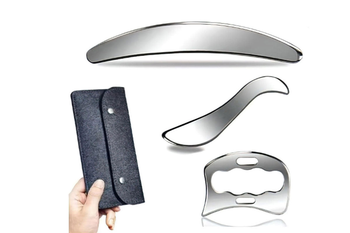 3Pcs Stainless Steel Muscle Scraper Tools Scraping Massage Tools