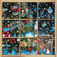 Christmas Window Glass Sticker Decal Snowman Shop Xmas Party Wall Decor