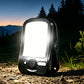 USB Solar Dual Charging Camping Clip Light with 60 LEDs 3 Dimming Modes Power Display