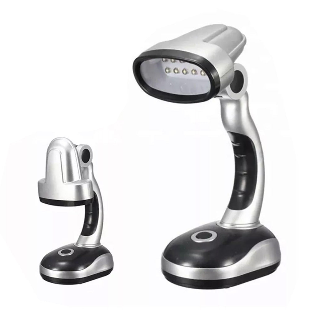 12 Bulb LED Portable Desk Lamp Computer Bedside Table Camping Light
