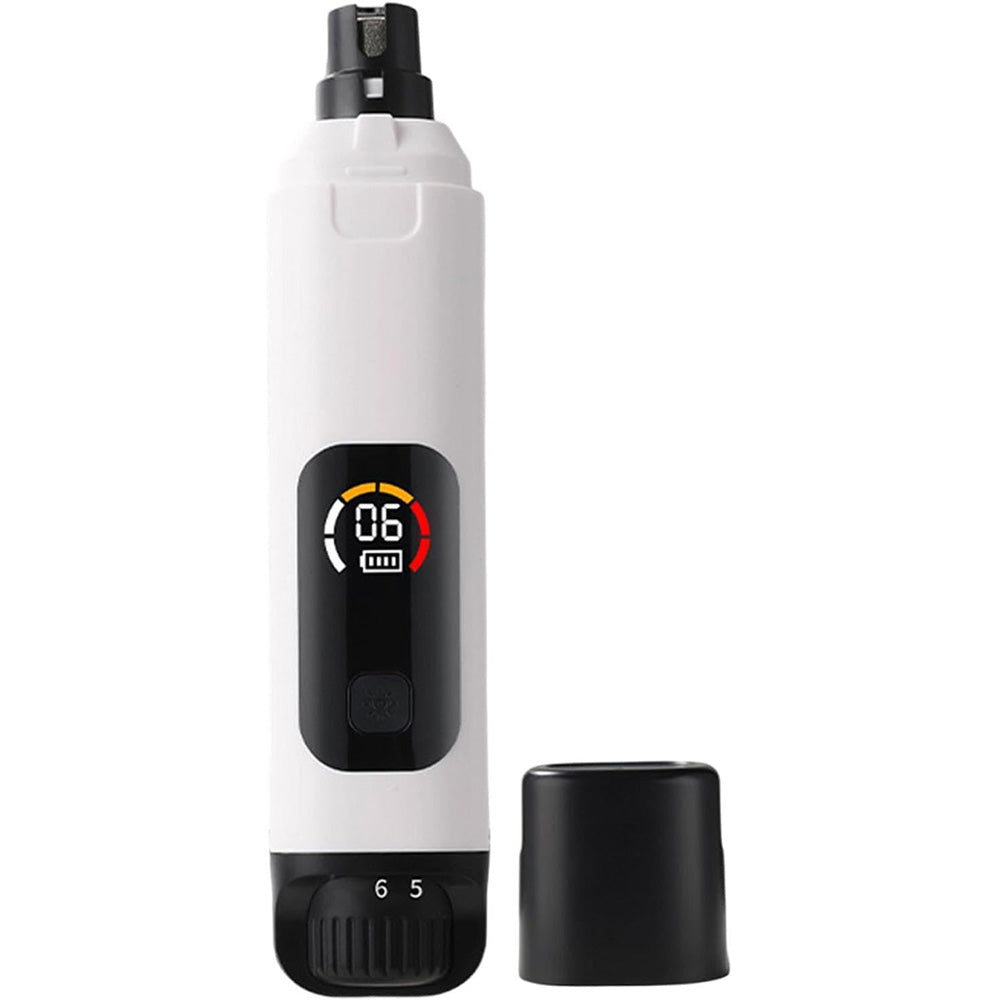 Dog Nail Grinder with 6 Speed Modes LED Lights Electric Pet Nail File for Cats Dogs