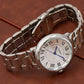 Women's Quartz Watch Classic Dial Roman Numerals Stainless Steel Band