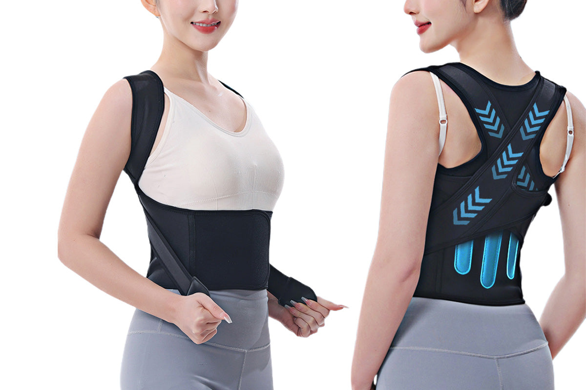 Unisex Posture Corrector Lumbar Brace Lightweight Back Support Shoulder Brace Belt