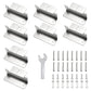 8Pcs Solar Panel Mounting Bracket Set Aluminum Alloy Solar Bracket for RV Roofs