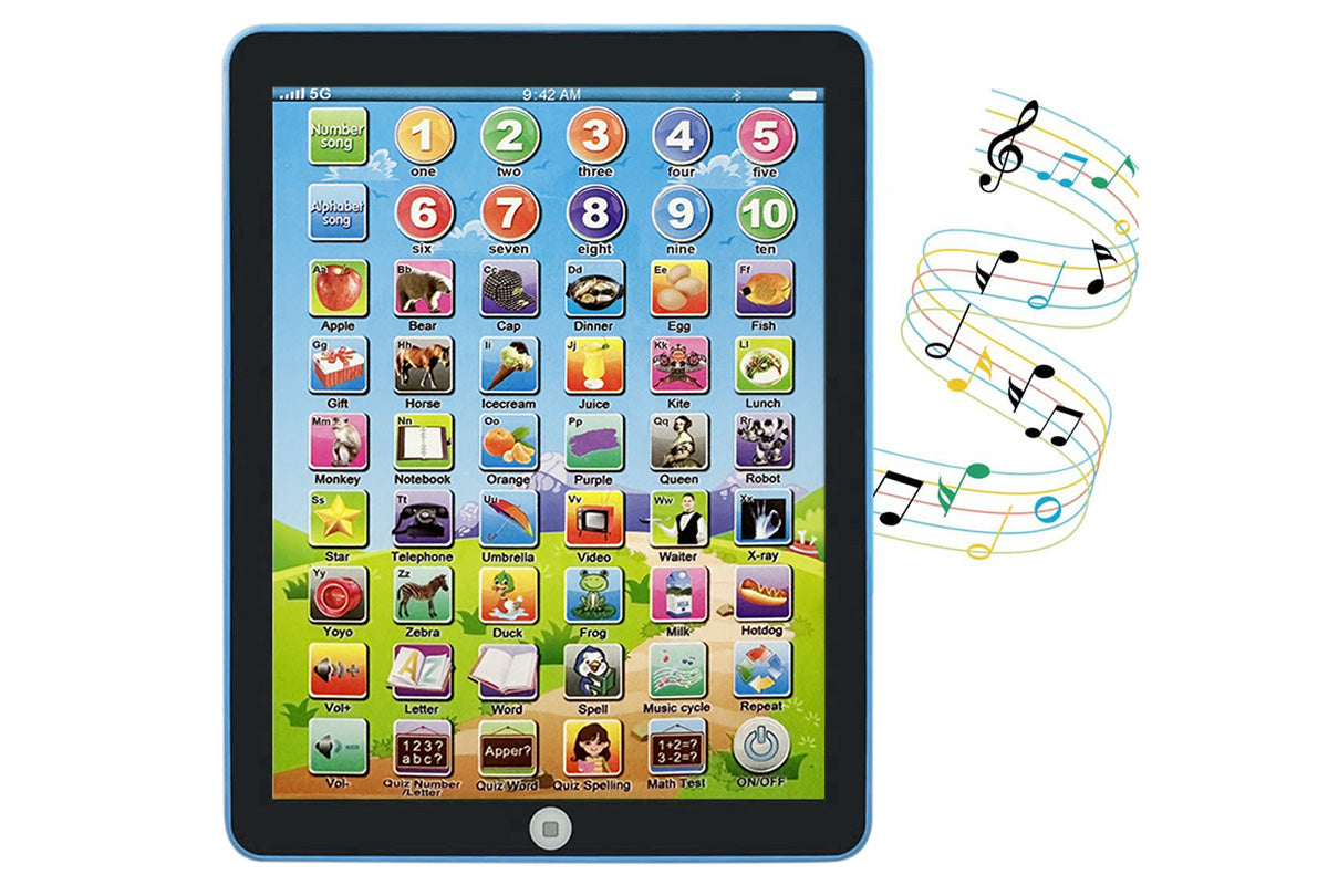 Learning Pad to Learn Music Words Alphabet Electronic Educational Toy
