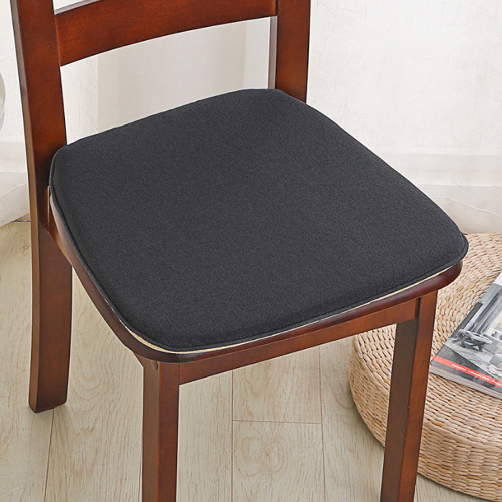 2Pcs Hoof-Shape Non-Slip Chair Cushion With Ties