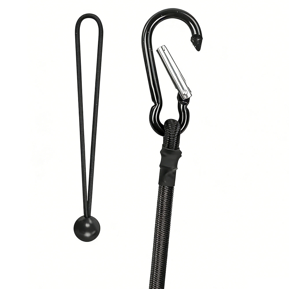 8 Pcs Bungee Cords with Carabiner Elastic Cargo Straps Assorted Lengths