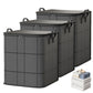 3 Pack 180L Foldable Clothes Storage Bags with Handles 50x50x70cm