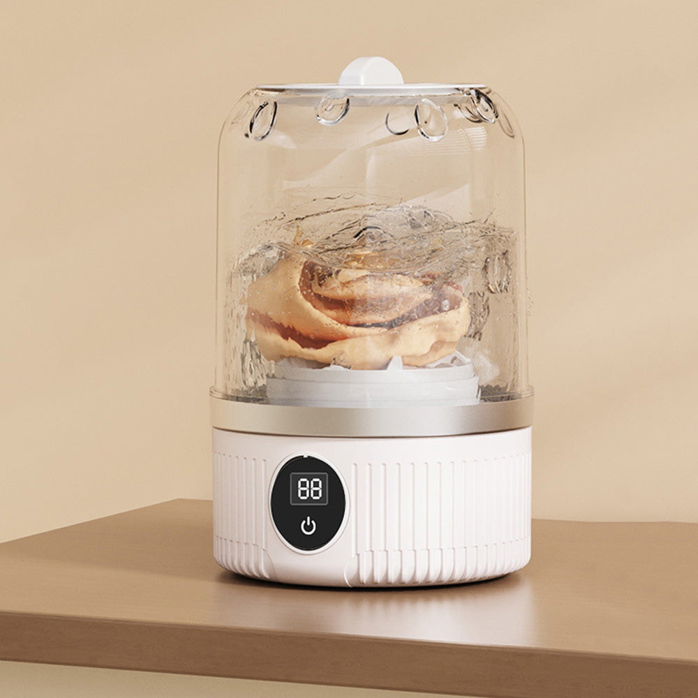 Portable Rechargeable Mini Washing Machine Small Clothes Washer for Travel Use