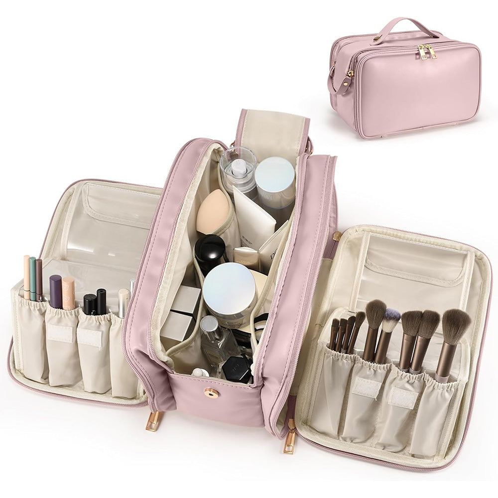 Large Capacity Travel Makeup Bag Portable Cosmetic Organizer Storage Toiletry Bags