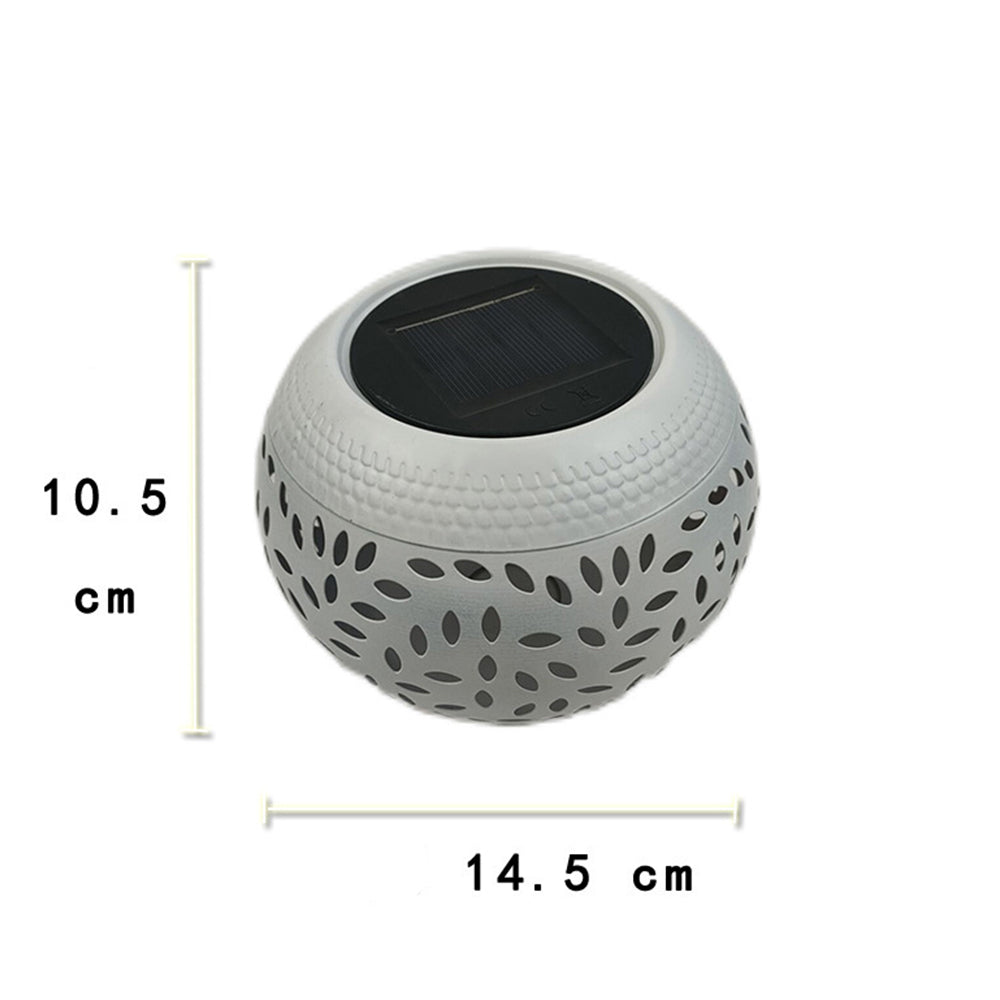 2Pcs Hollowed Shadow Outdoor Solar Lamp