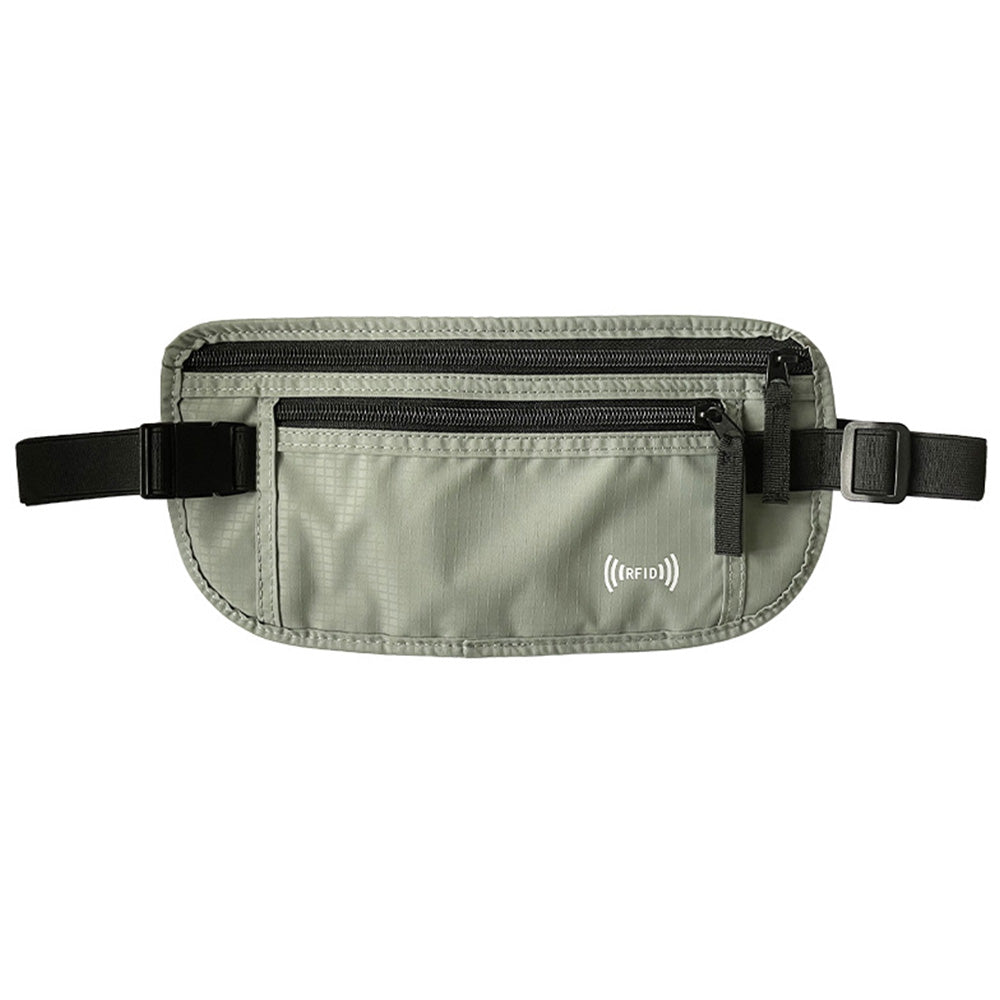 Secure RFID Blocking Money Belt Anti Theft Hidden Fanny Pack Water Repellent Travel Pouch