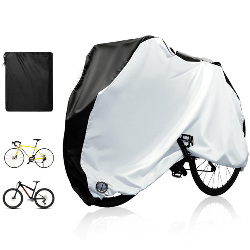 210D Waterproof Bike Cover with Lock Hole for Outdoor Storage