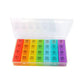 7-Day Pill Box Organizer 4 Times a Day Weekly Medication Dispenser