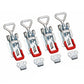 4 PCS Toggle Latch Quick Release Over Centre Latch Zinc Plated Iron for Door Window Cabinet