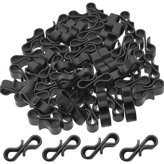 100 Pcs S-Shaped Gutter Clips for Outdoor String Lights