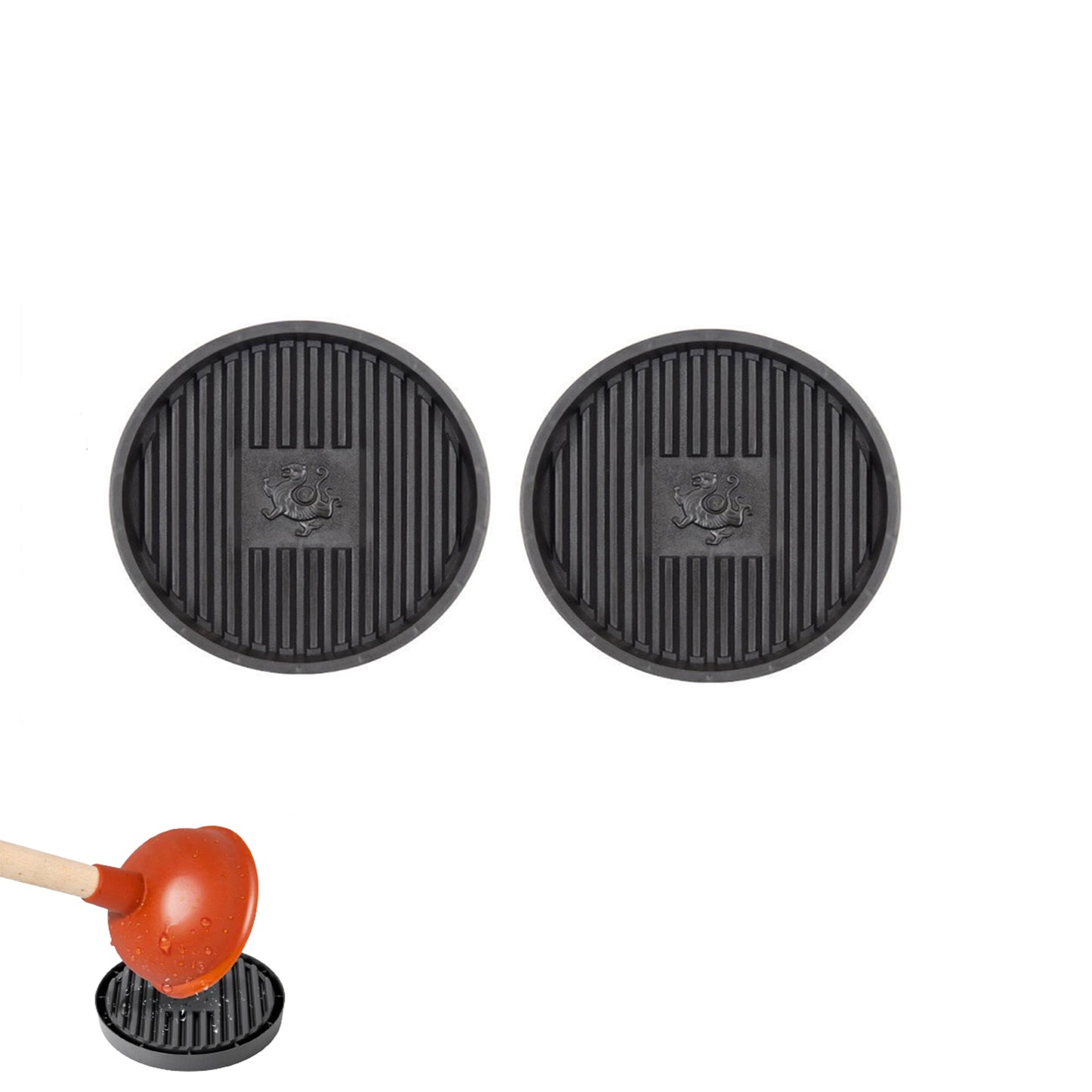 2Pcs Universal Toilet Plunger Holder Drying Pad
