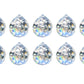 10Pcs Clear Crystal Pendants Crystal Glass Chandelier Prism for Curtain Lamp Garden