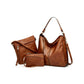 Leather Handbags Shoulder Bag and Purse Set for Women Gifts