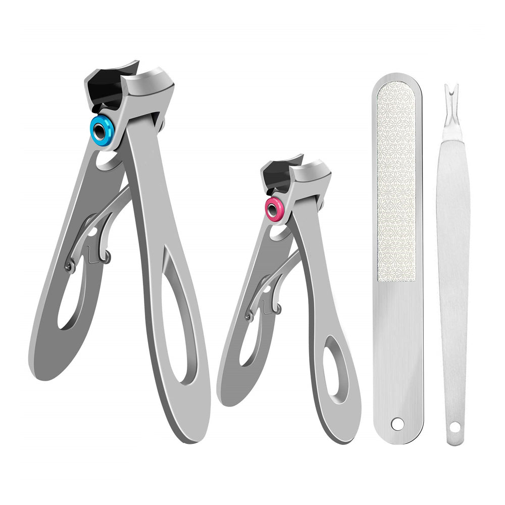 4Pcs Nail Clippers with Nail File Dead Skin Removal