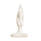 White Ceramic Yoga Pose Statue Sculpture-Sun Salutation