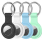 4Pcs Silicone AirTag Holder with Metal Carabiner Keychain