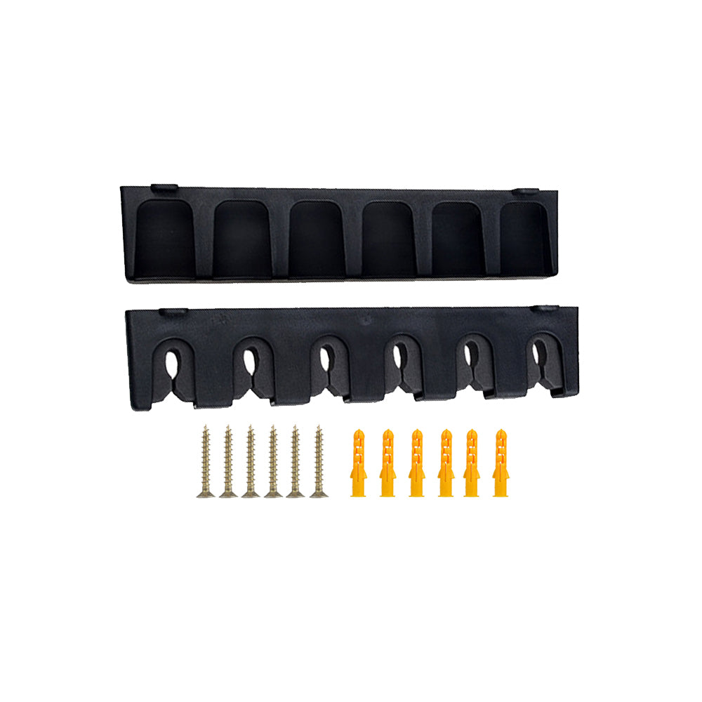 6-Rod Rack Wall Mounted Fishing Pole Holder-Vertical Style